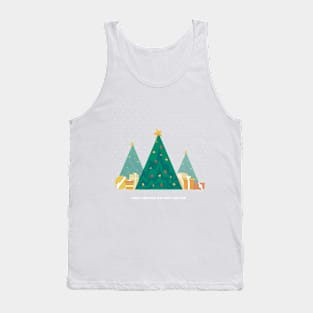 Christmas Trees and presents illustration Tank Top